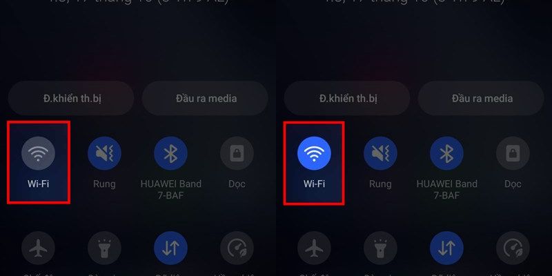 Kết nối lại Wifi đang dùng