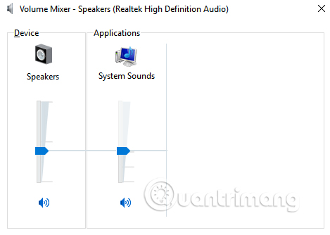 Chọn Open Volume Mixer 